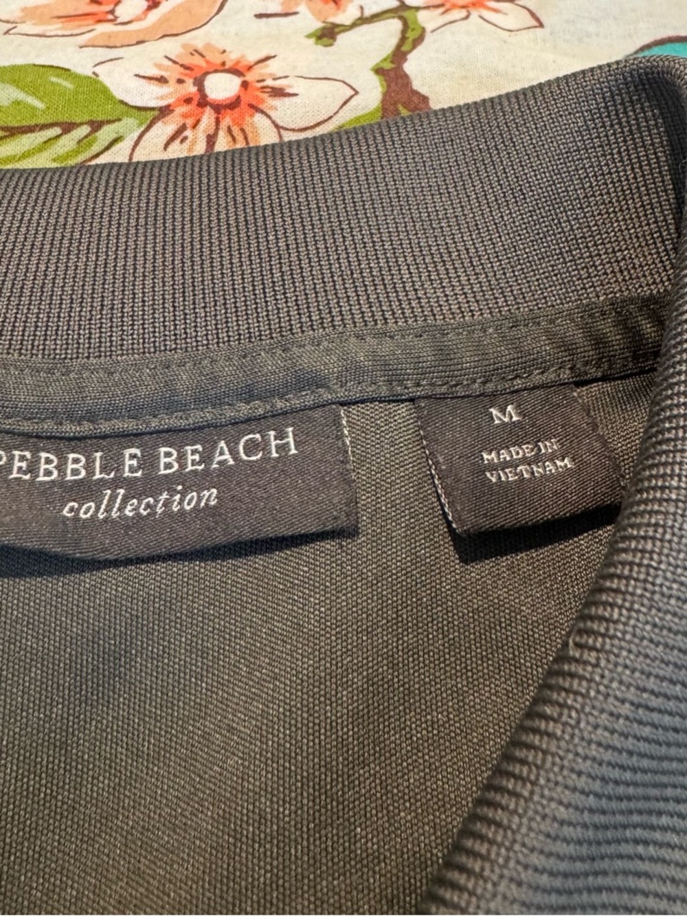 Pebble Beach Golf Links Polo shirt, Men’s Medium Gray Embroidered Logo - Picture 4 of 6